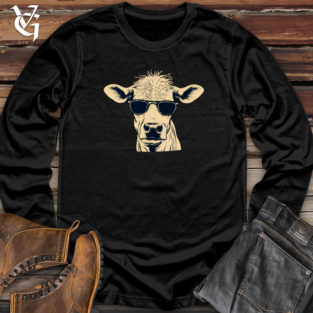 Retro Shades Cow 01 Long Sleeve