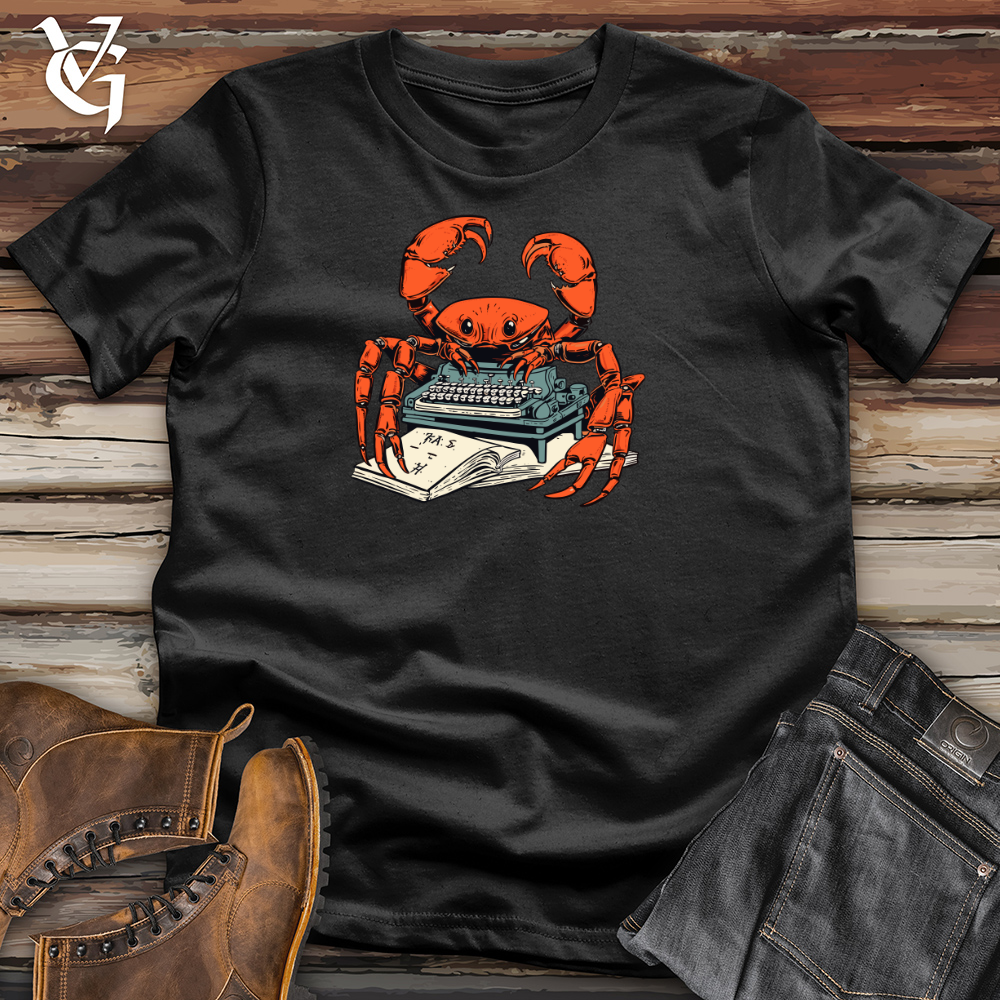 Crabby Punster Typewriter Cotton Tee