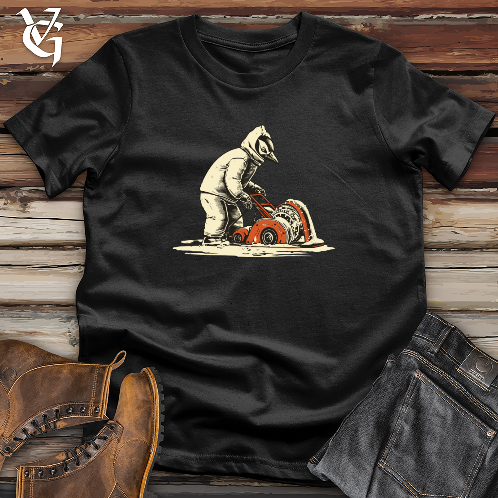 Vintage Snow Blower Penguin Softstyle Tee