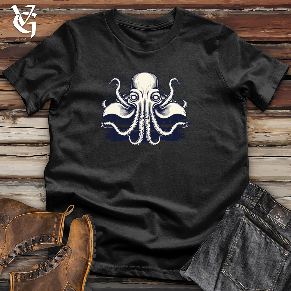Vintage Car Formed Octopus 01 Cotton Tee