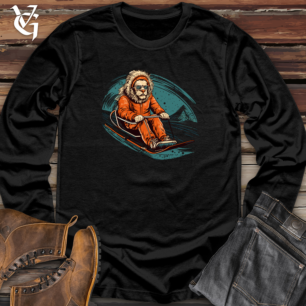 Retro Toboggan Lion Long Sleeve