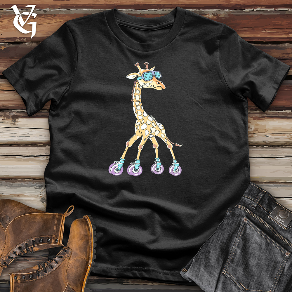Giraffe Skating Cotton Tee