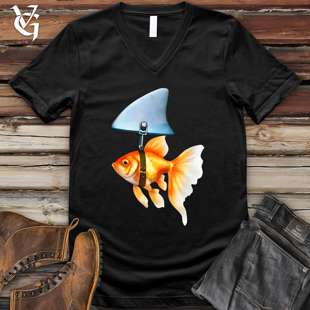 Goldfish Shark Fin V-Neck Tee