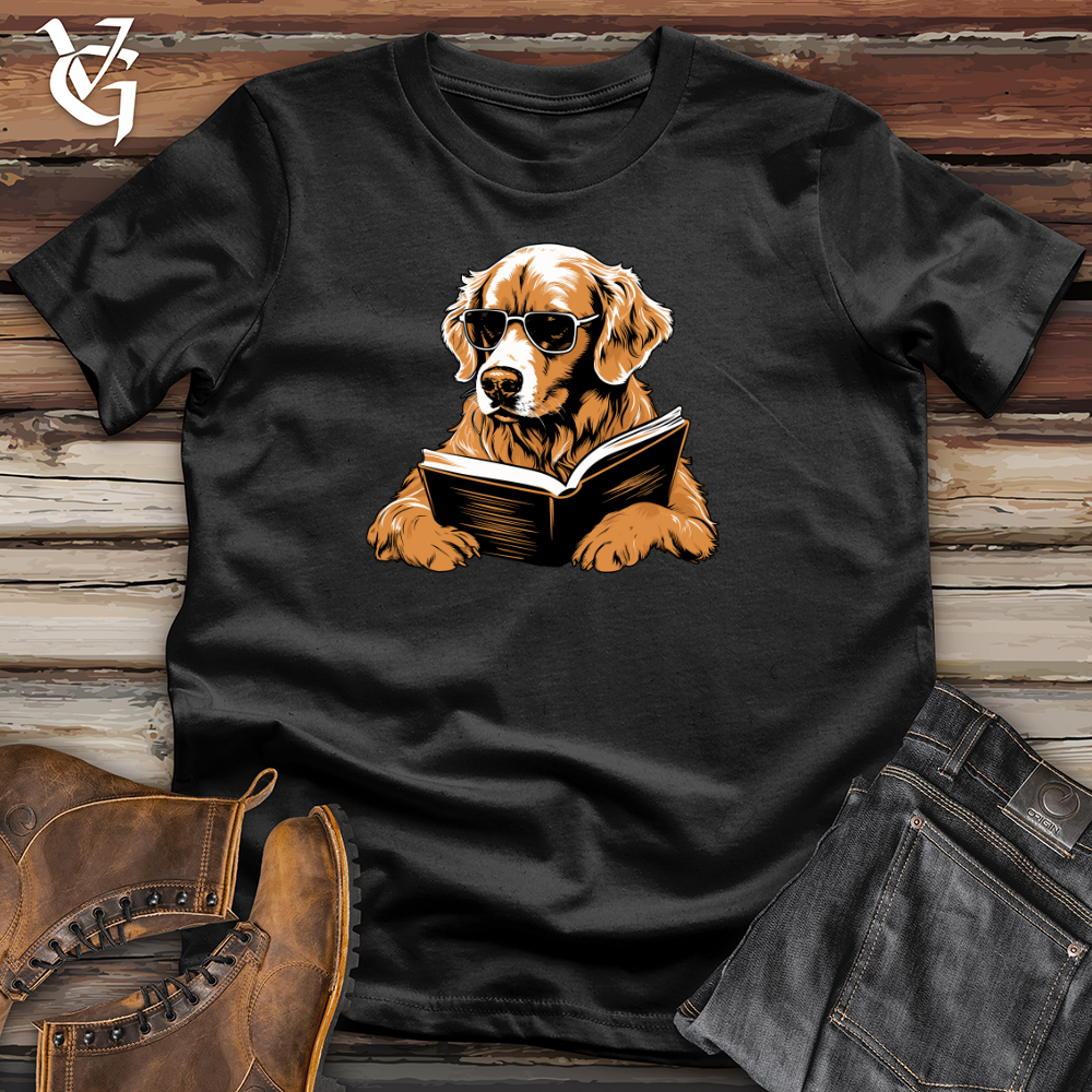 Golden Retriever Literary Escape Cotton Tee