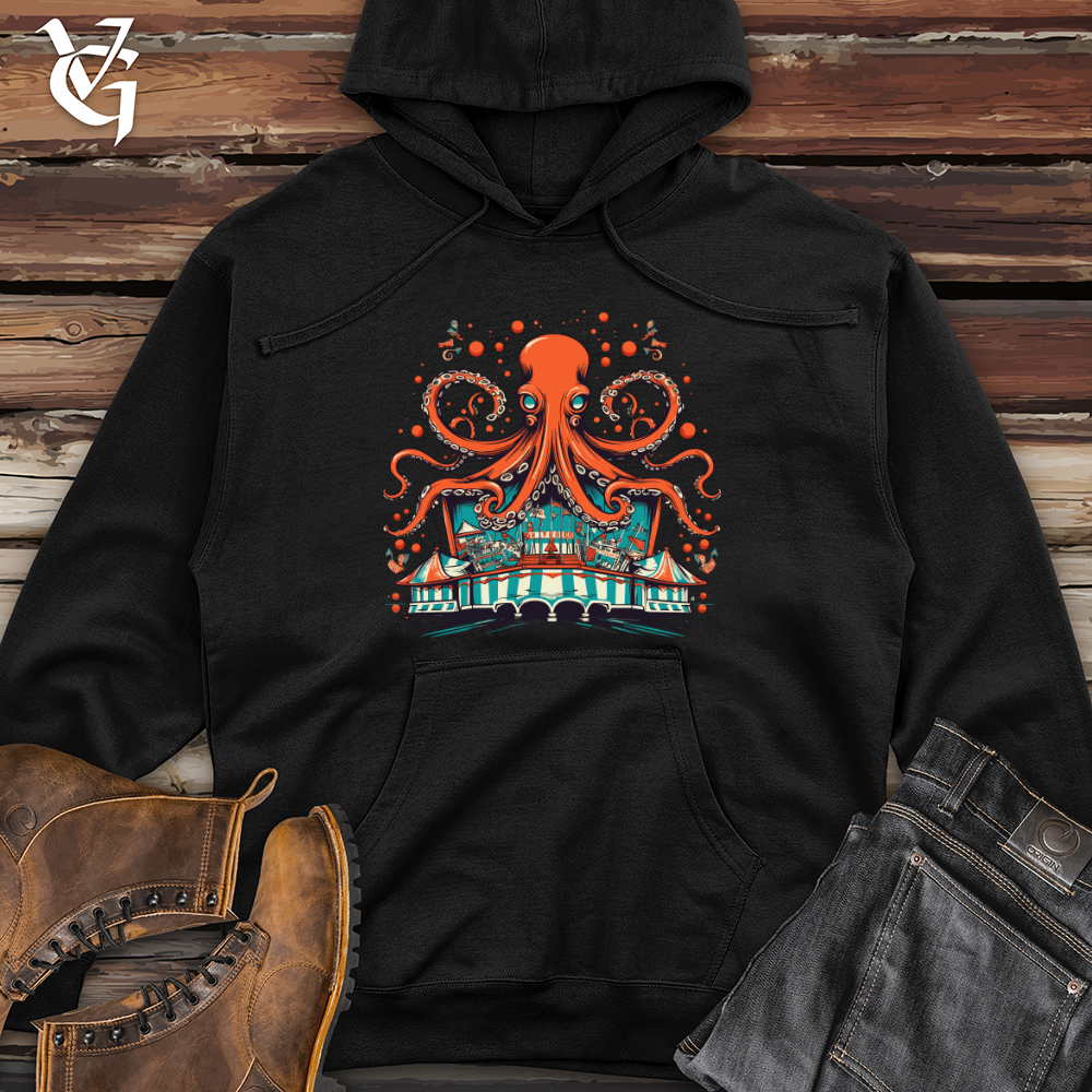 Carousel Cephalopod Midweight Hooded Sweatshirt