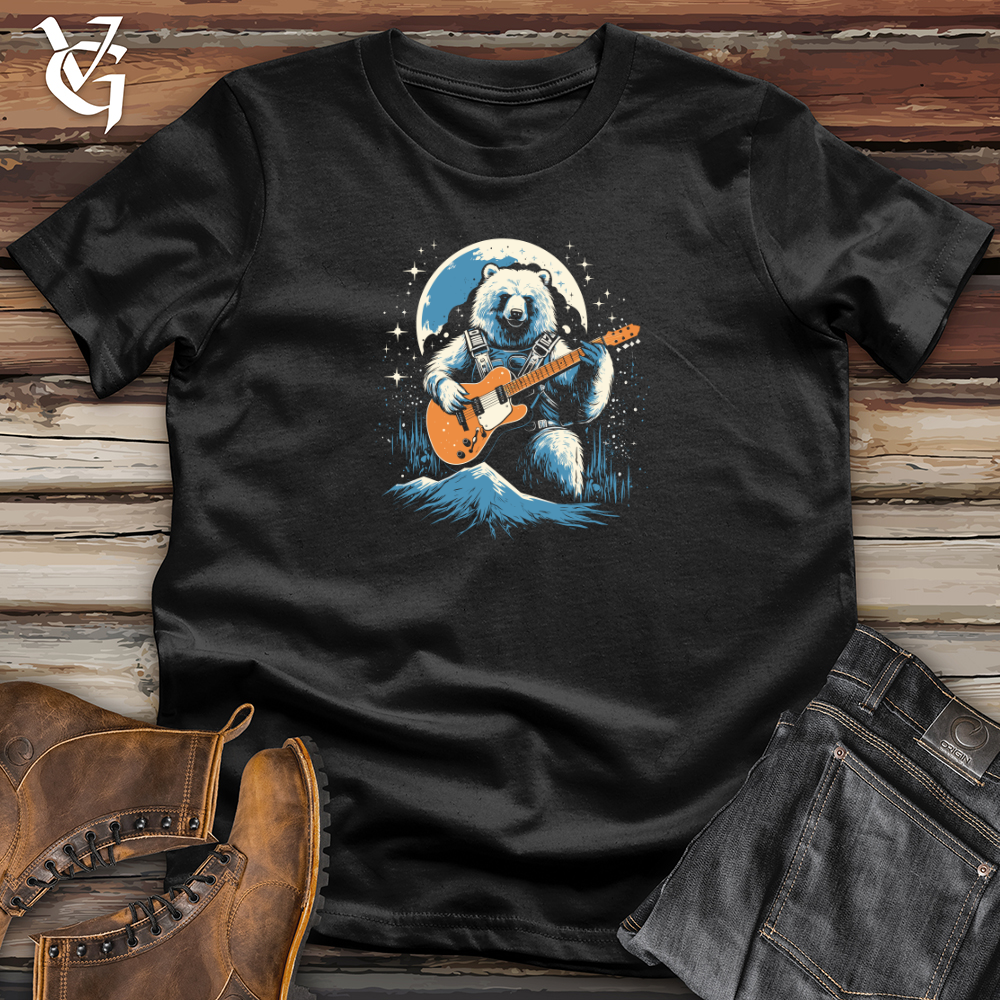 Retro Cosmic Guitar Bear Softstyle Tee