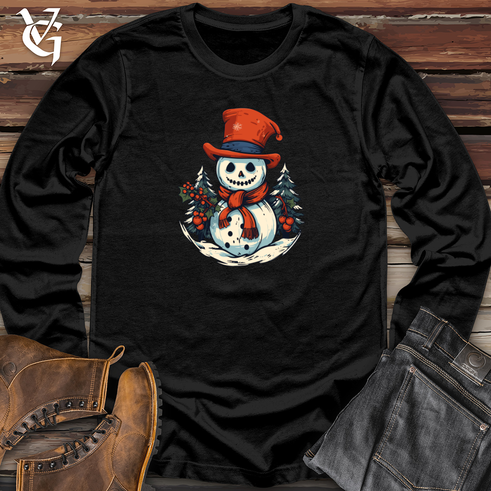 Retro Snowman Surprise Long Sleeve