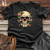 Cosmic Peach Skull Cotton Tee