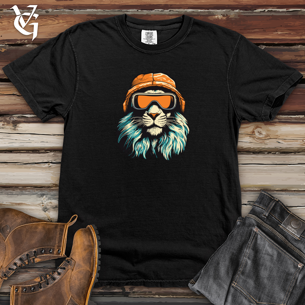 Retro Ski Mask Lion Heavy Cotton Comfort Colors Tee