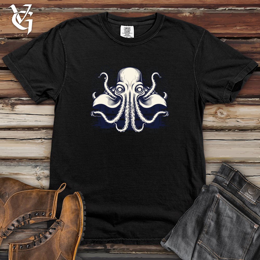 Vintage Car Formed Octopus 01 Heavy Cotton Comfort Colors Tee