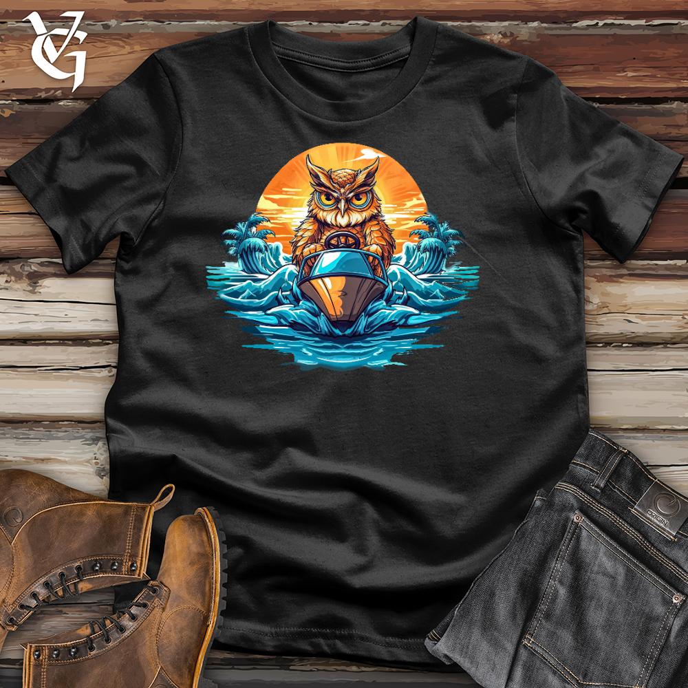Owl Boating Cotton Tee