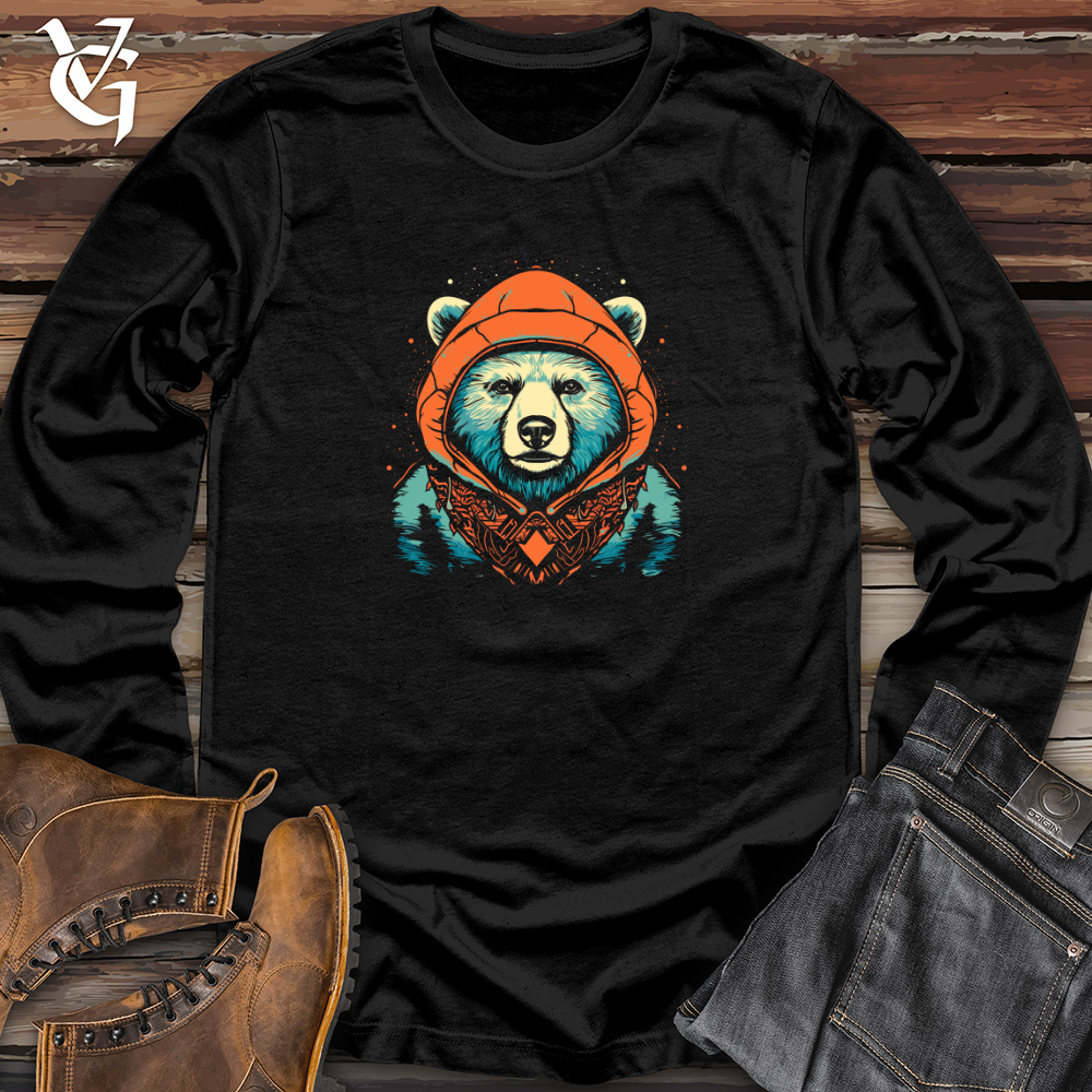 Retro Cosmic Beanie Bear Long Sleeve