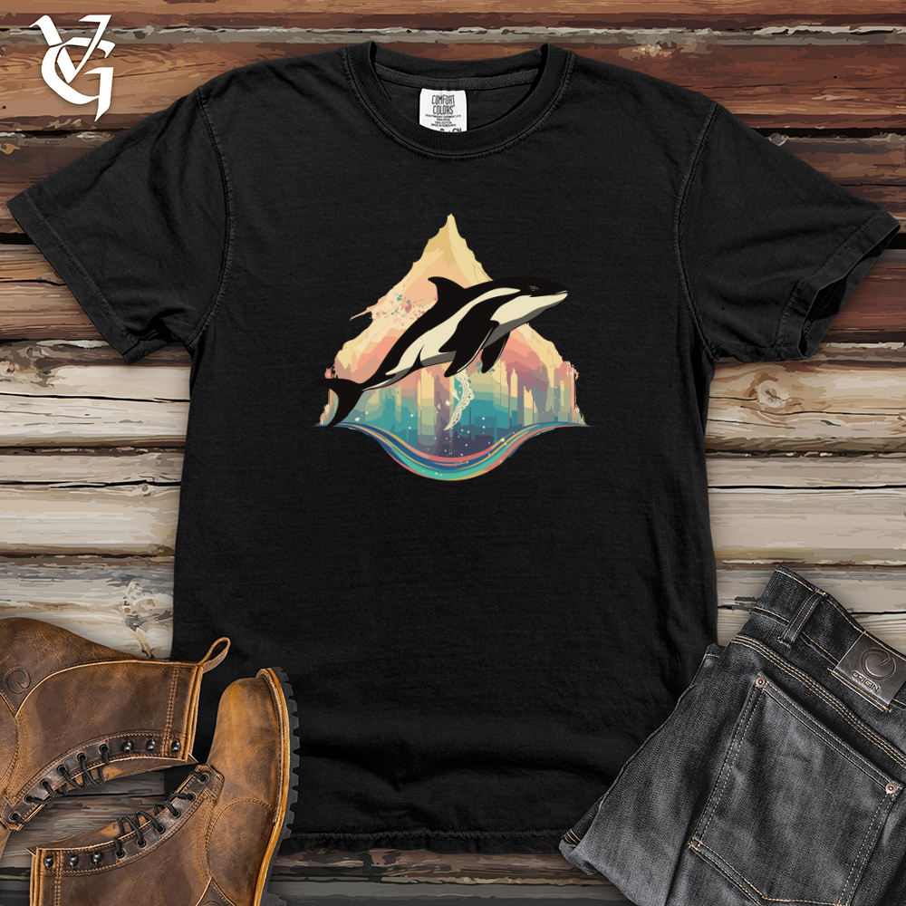 Orca Rainbow Leap Heavy Cotton Comfort Colors Tee