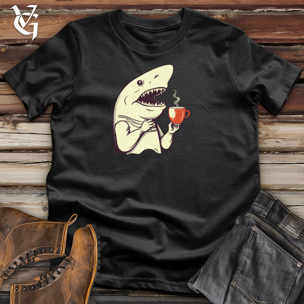 Caffeinated Shark Thoughts Cotton Tee