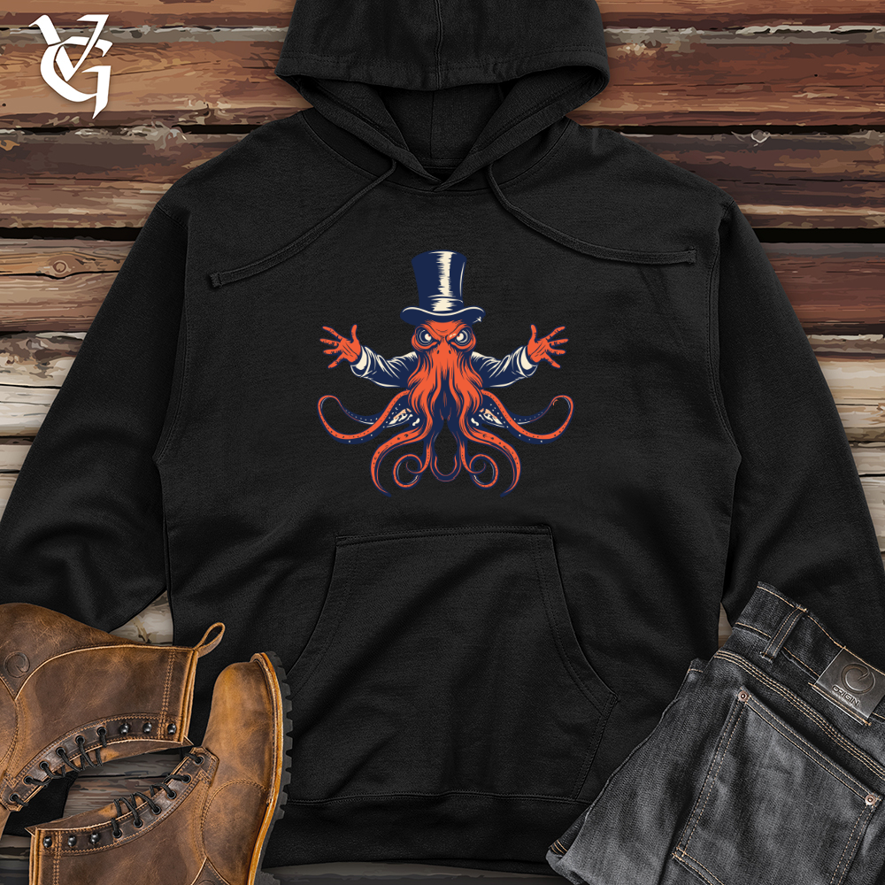 Mystical Cephalopod Midweight Hooded Sweatshirt