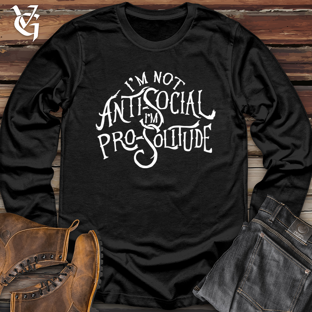 I'm Not Antisocial Softstyle Long Sleeve