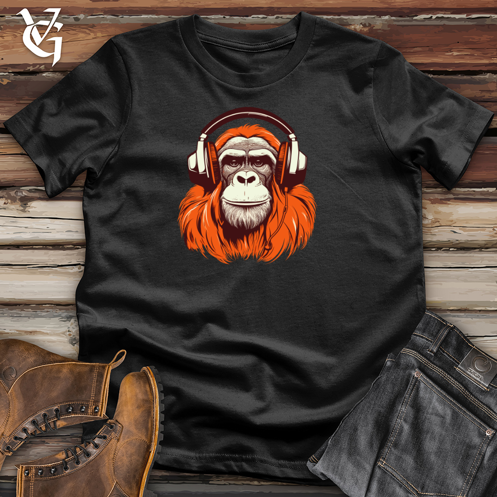 Orangutan Headphone Rainforest Rhythm Cotton Tee