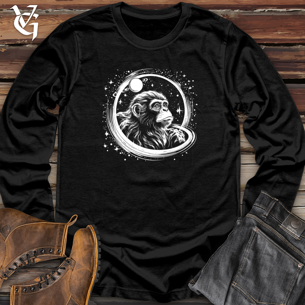 Retro Cosmic Monkey Long Sleeve