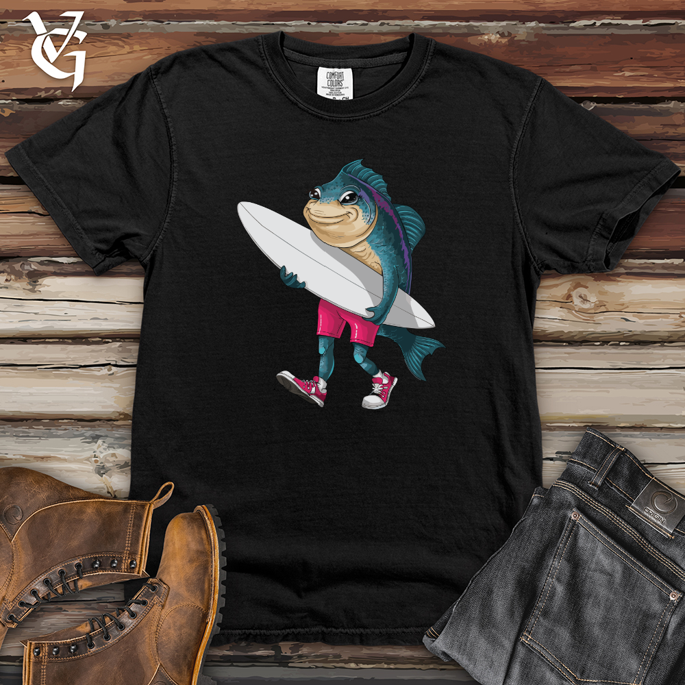 Surfing Fish Heavy Cotton Comfort Colors Tee
