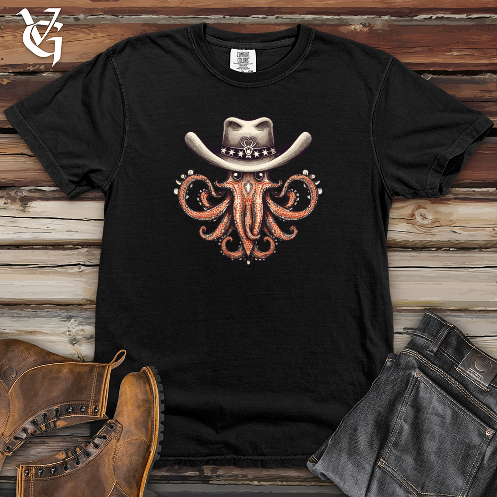 Vintage Western Octopus Heavy Cotton Comfort Colors Tee