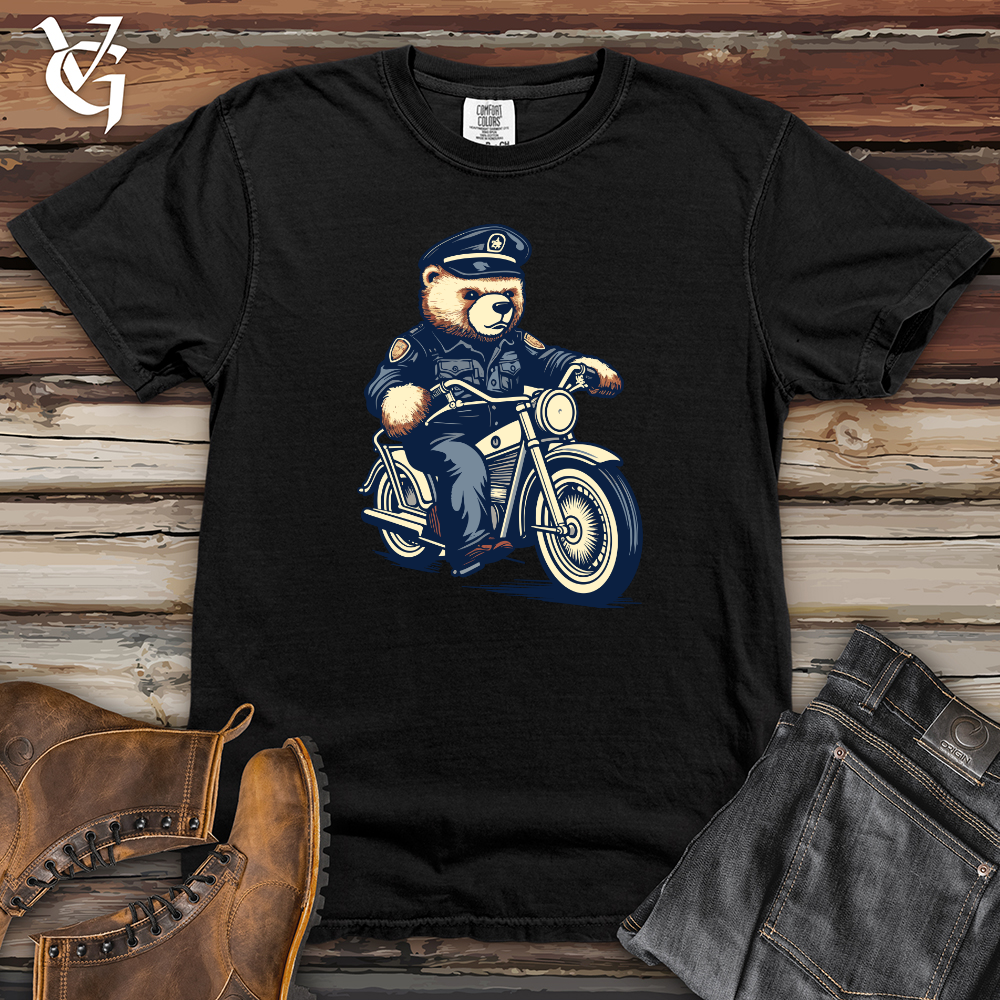 Bear Police Patrol Heavy Cotton Comfort Colors Tee