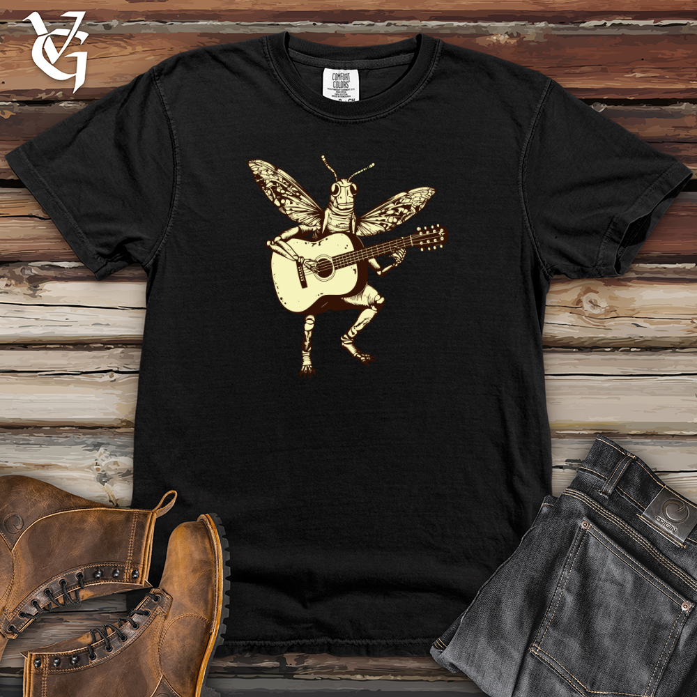 Grasshopper Melody Meadow Strings Heavy Cotton Comfort Colors Tee