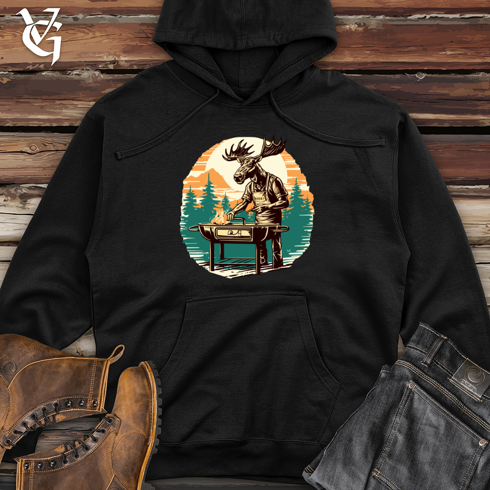 Grilling Bullwinkle Midweight Hooded Sweatshirt