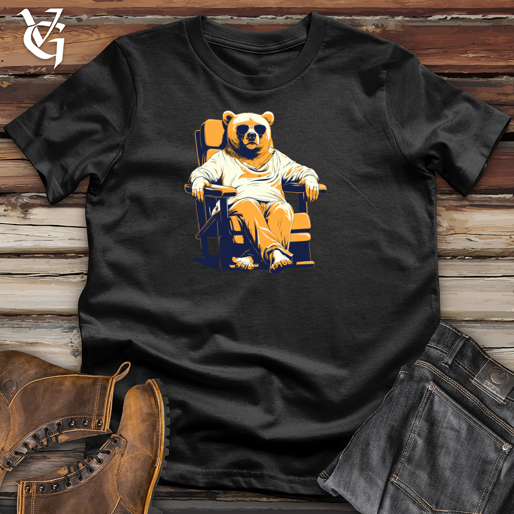 Retro Lounging Bear 01 Cotton Tee