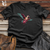 Retro Soaring Flamingo 01 Cotton Tee