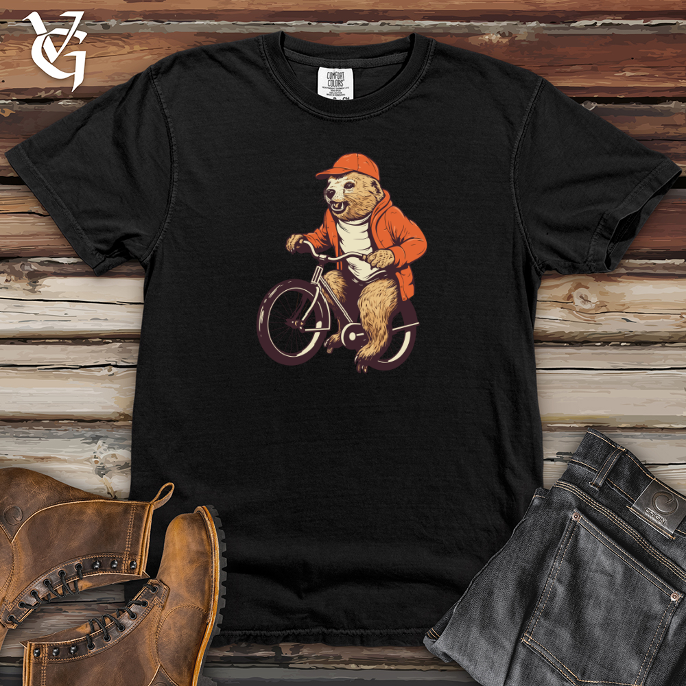 Vintage Pedaling Beaver Heavy Cotton Comfort Colors Tee