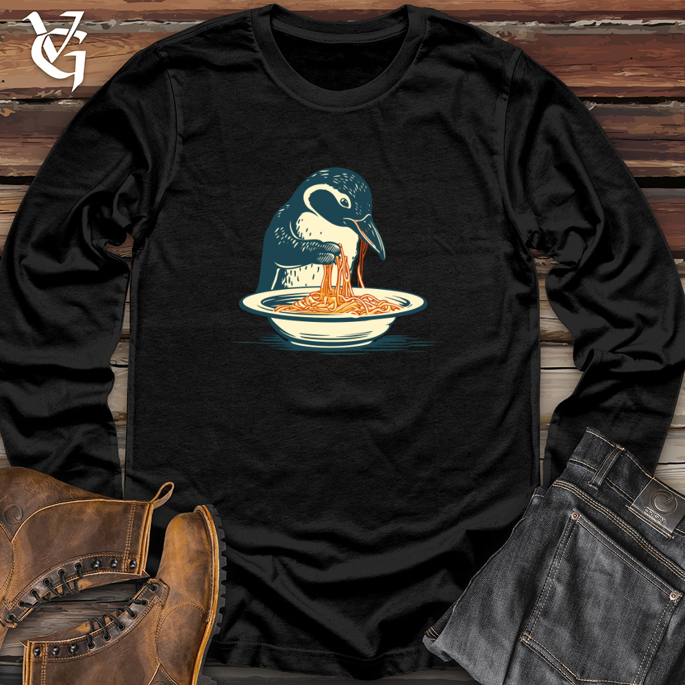 Retro Spaghetti Penguin Long Sleeve