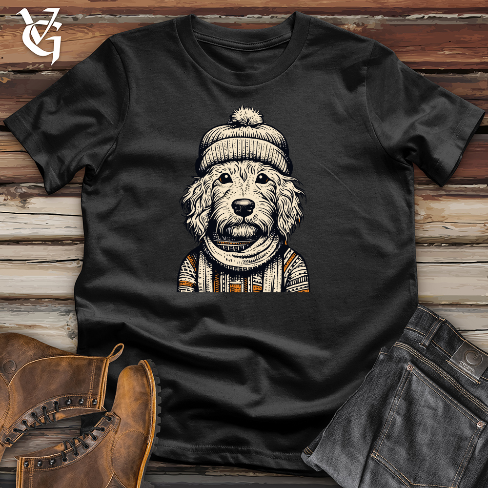 Doodle Dog Beanie Cozy Cotton Tee