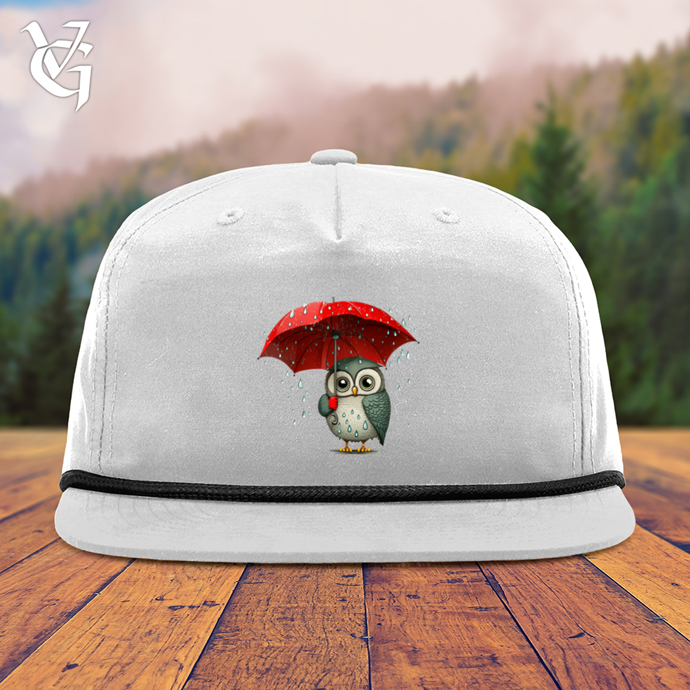 Owl In The Rain Snapback Cap