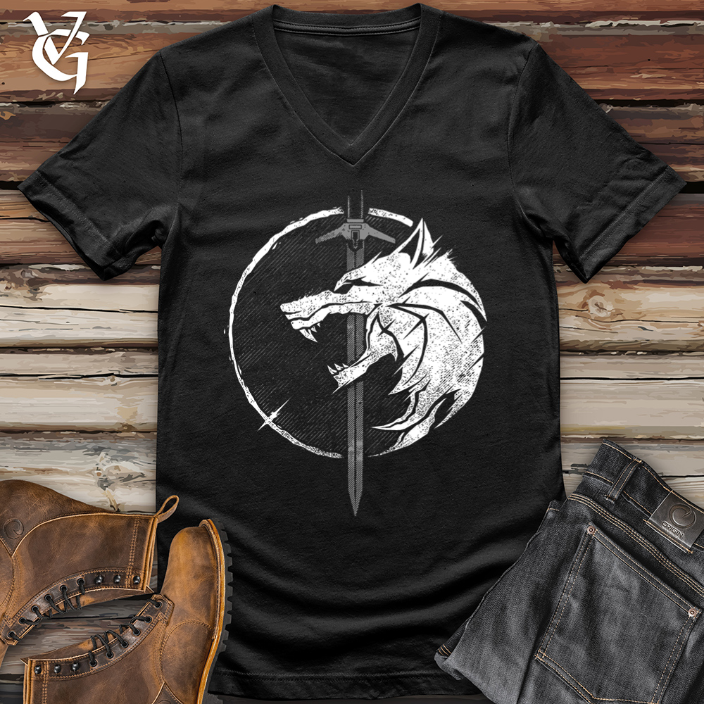 Sword and the Wolf V-Neck
