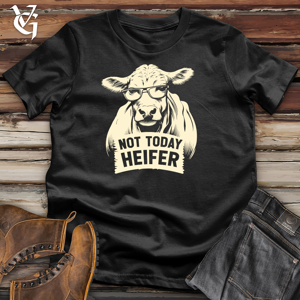 Viking Goods Vintage Cool Cow Cotton Tee Deep Teal / L