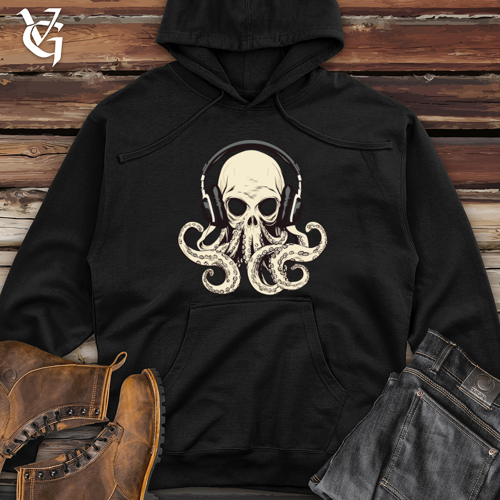 Viking Goods Groovy Tentacles Midweight Hooded Sweatshirt Army / L