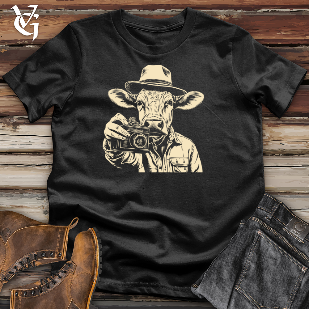 Cow Capturing Charm Clicks Cotton Tee