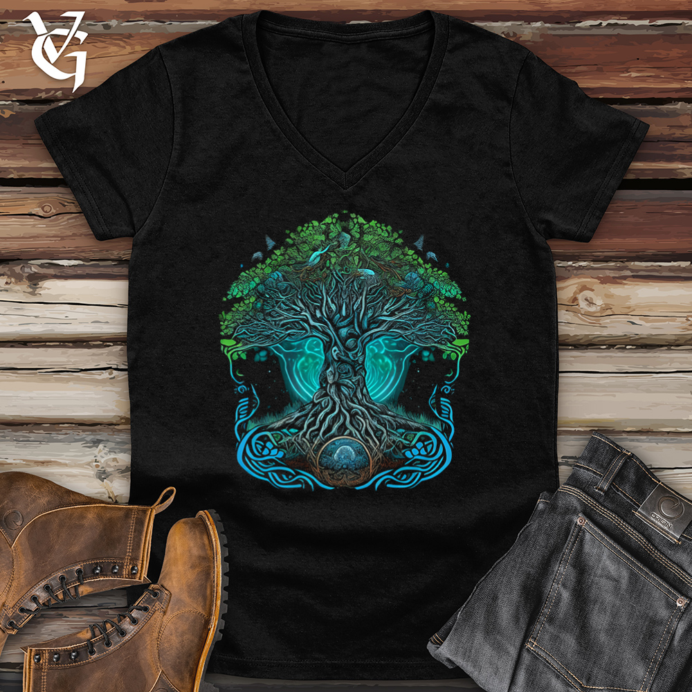 Yggdrasil Spirit Tree Softstyle V-Neck