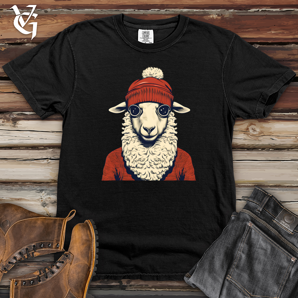 Sheep Winter Beanie Warmth Style Heavy Cotton Comfort Colors Tee