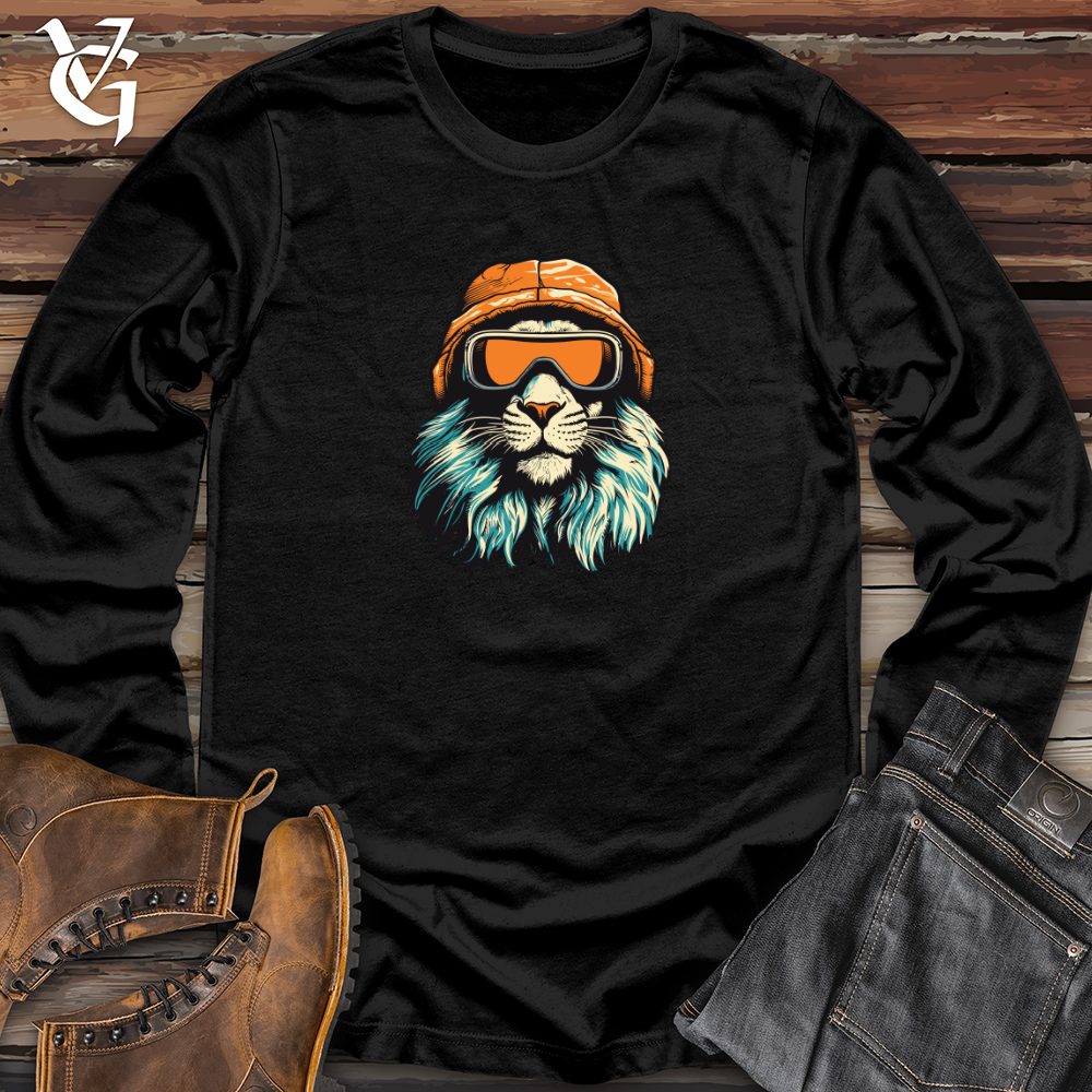 Retro Ski Mask Lion Long Sleeve