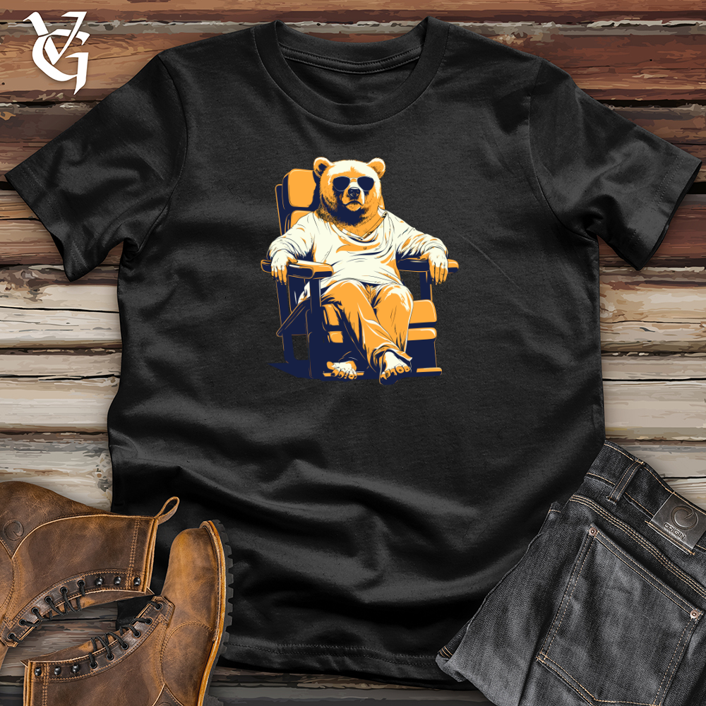 Retro Lounging Bear 01 Softstyle Tee