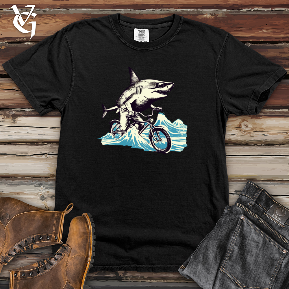 Sunset Shark Ride Heavy Cotton Comfort Colors Tee