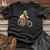 Vintage Bike Riding Golden Cotton Tee