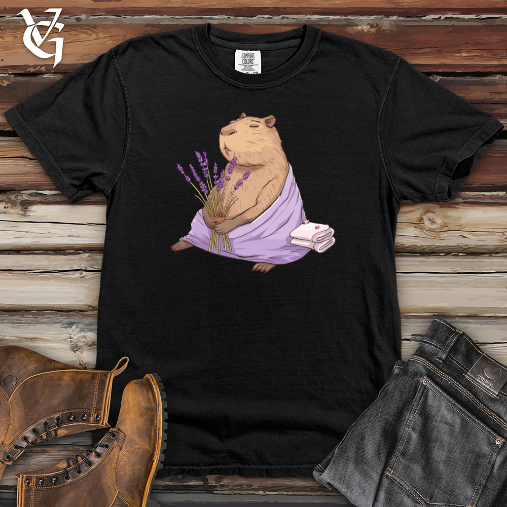 Capybara Lavender Spa Heavy Cotton Comfort Colors Tee