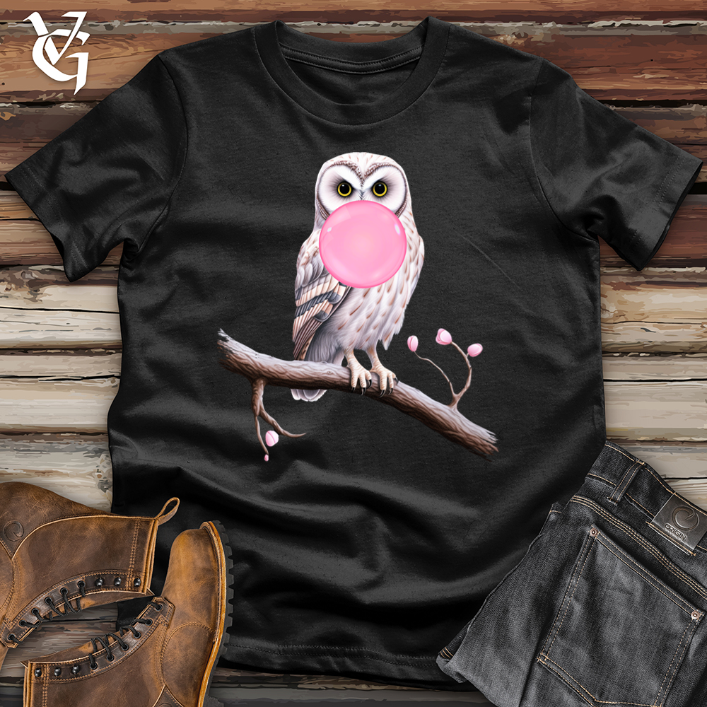 Bubble Gum Owl Softstyle Tee