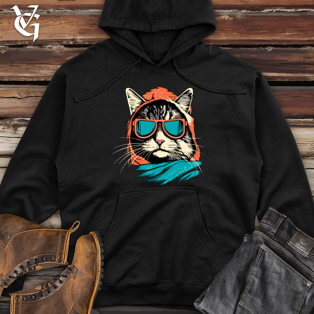 Adventurous Whiskers Midweight Hooded Sweatshirt