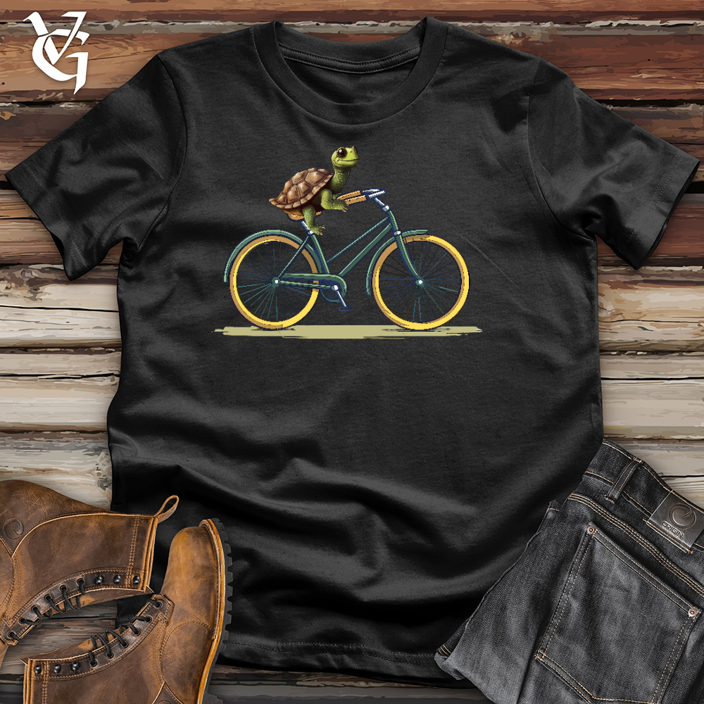 Turtle Cyclist Cotton Tee