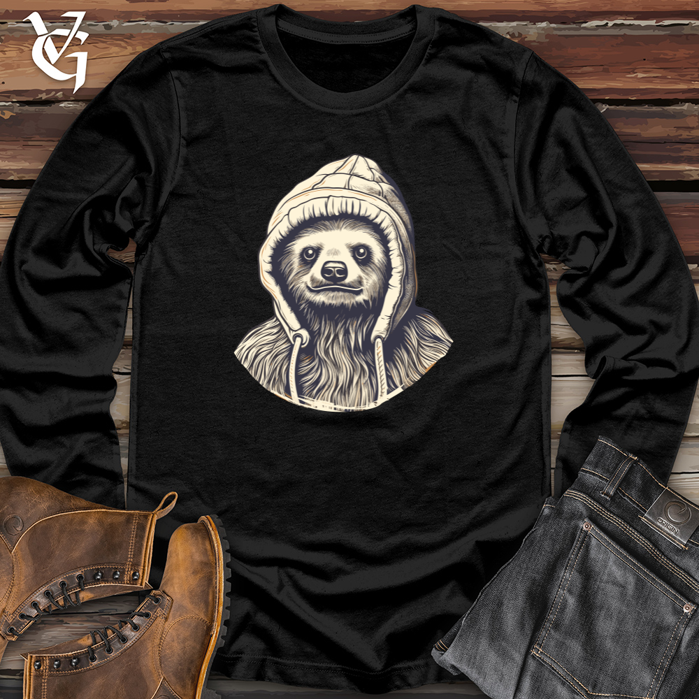 Retro Beanie Sloth Long Sleeve