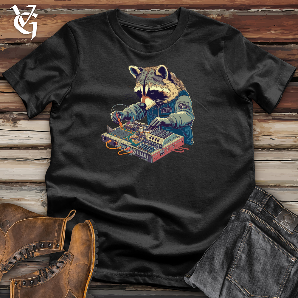 Raccoon Sound Engineer Cotton Tee