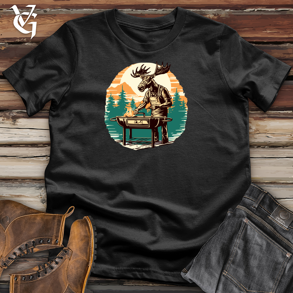 Grilling Bullwinkle Cotton Tee